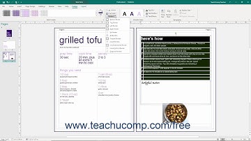 Publisher 2019 & 365 Tutorial Formatting Tables Microsoft Training