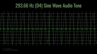 293.66Hz (D4) Sine Wave Audio Tone