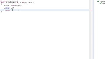 Java Tutorial #3 - 3D From scratch - Drawing polygons