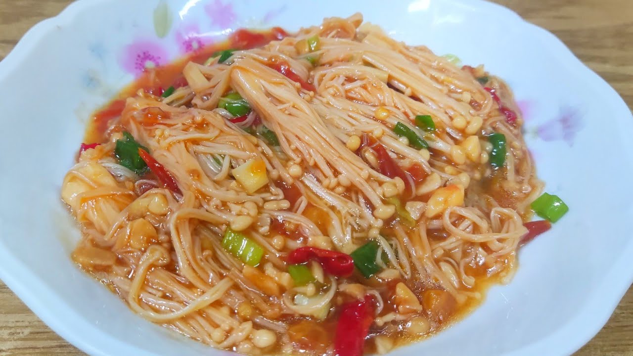 MASAK JAMUR ENOKI YANG PALING SIMPEL DAN MUDAH