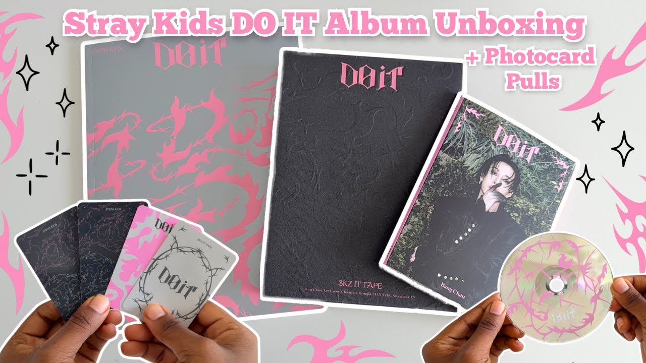 Stray Kids DO IT Album Unboxing 💗 DO, IT & Accordion Versions 🩶