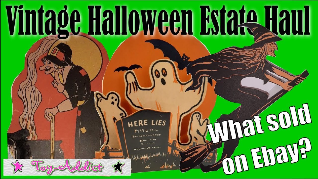 Vintage Halloween Estate Sale Haul Some to Sell on Ebay , Some to