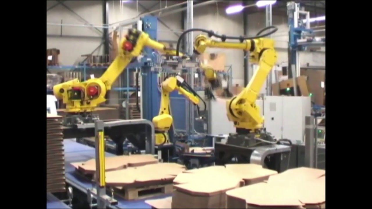 Paletizare Carton  in Industria Hartiei - Solutii de ambalare IHOPE Real