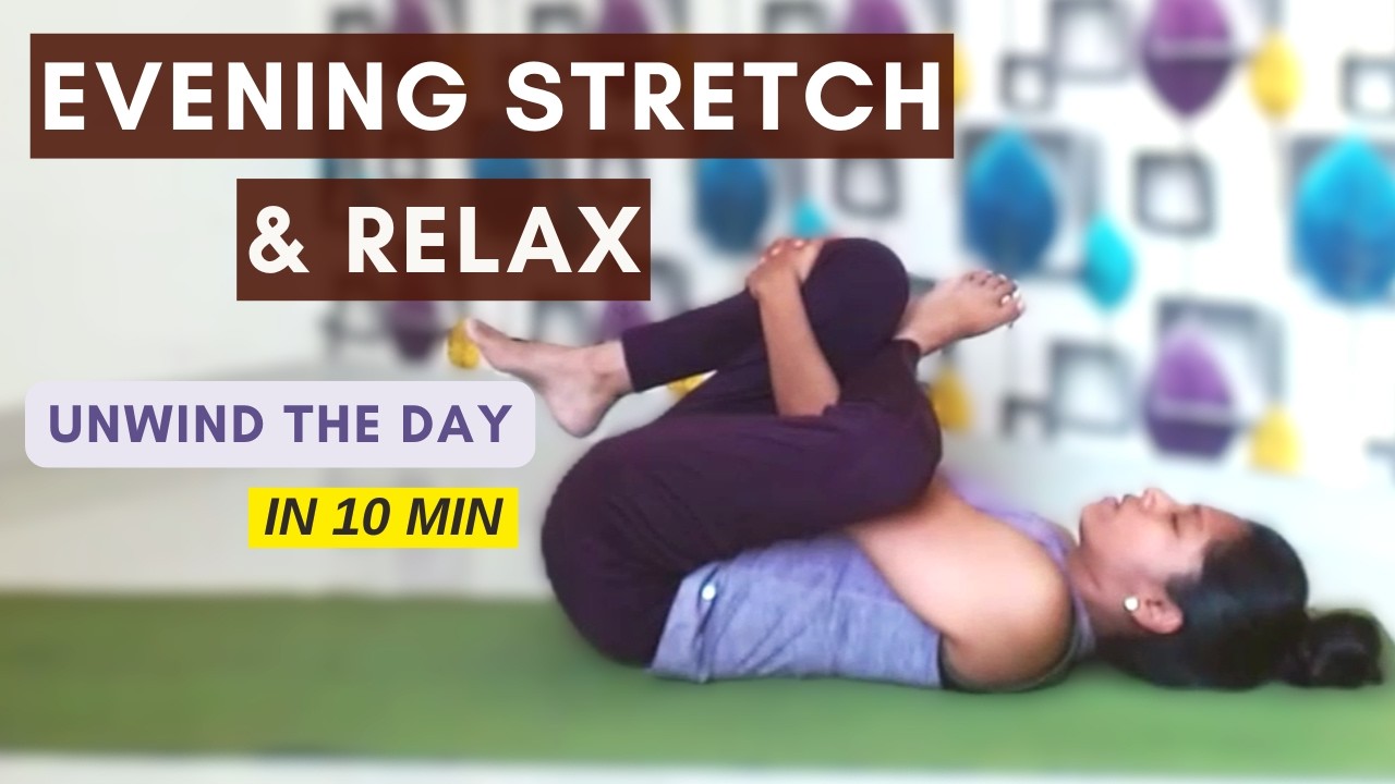 Evening Stretch Yoga | 10-Min Relaxing Routine for Sleep 🌙 - YouTube