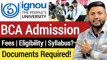 Ignou BCA 2025 (Complete Details) | Ignou Admission 2025 January Session | Ignou Admission Started