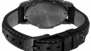 黒革ブレスレット高品質スチール製移動して軍隊のためのの腕時計にさんか。日を使用してクロック