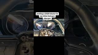 2020 cluster in my 2014 charger #mopar #hellcat #engineswap #scatpack #fastlifenick #mopar #srt