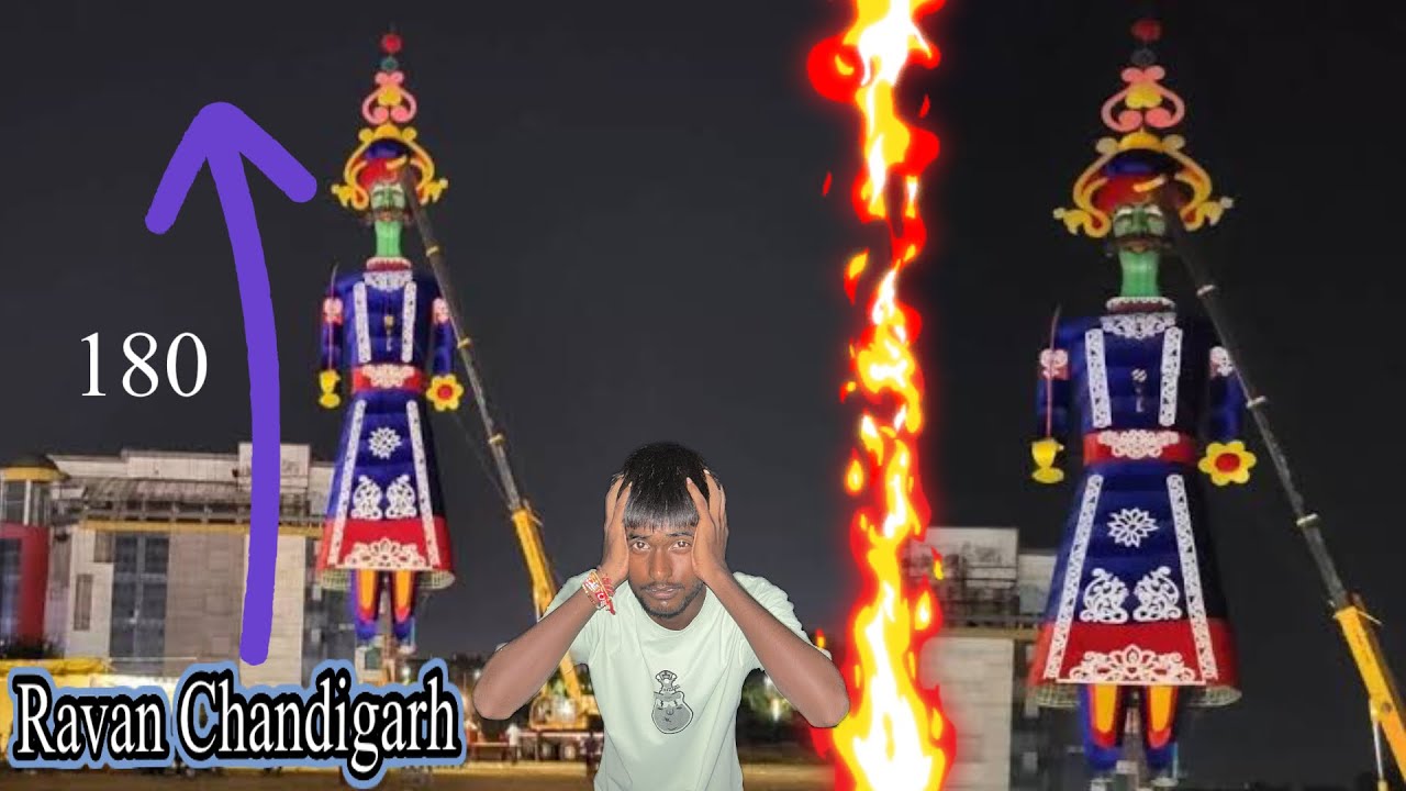 World 🌎’s 2nd Tallest Ravana Biggest 2024/ Height -180 feet Chandigarh ...