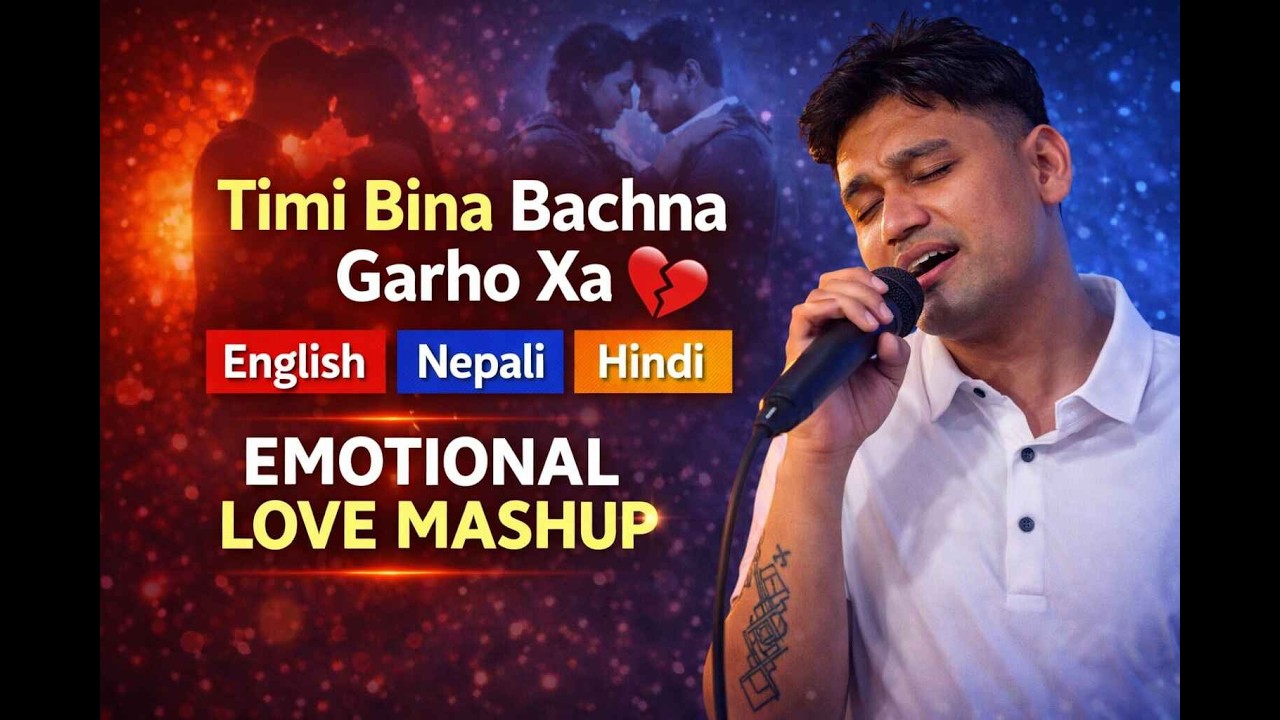 Timi Bina Bachna Garho Xa | English Nepali Hindi Mashup Song  | Emotional Mashup | Mali Music Center