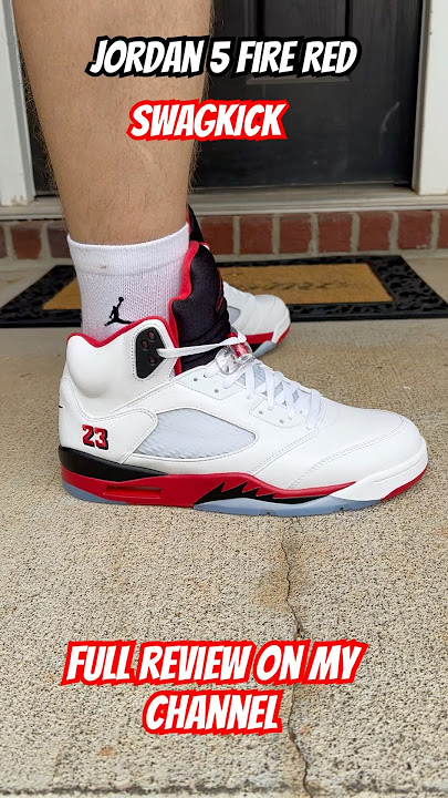 Jordan 5 Fire Red from SWAGKICK. Full review on my channel #jordan #shoes #review
