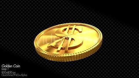 Motion Graphics - Golden Coin | VideoHive