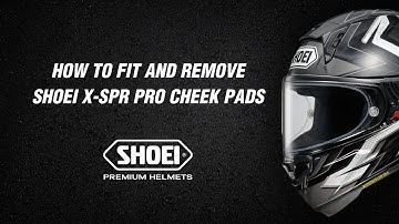 How to Fit and Remove Shoei X-SPR Pro Cheek Pads