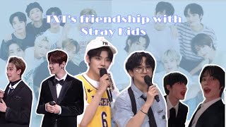 TXT’s friendship with Stray Kids