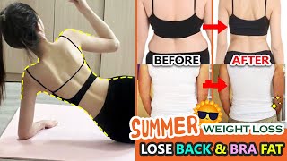 SUMMER SEXY BACK WORKOUT FOR HOT GIRL | Reduce Back Fat, Bra Bulge, Bra Fat, Back Wing, Armpit Fat