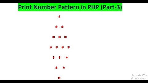 How Can Print Diamond Patterns in PHP  (1 to 4 years)