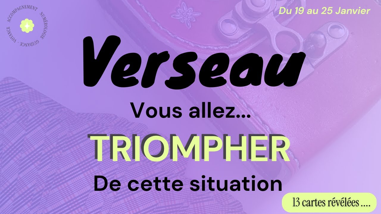VERSEAU ♒️ Vous allez TRIOMPHER de cette situation et c'est pour bientôt