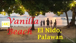 Walk tour at Vanilla Beach, El Nido, Palawan