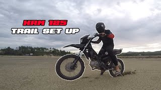HONDA XRM125 FROM DRAG TYPE TO UNDERBONE TRAIL SET UP STOCK  | MOTOSPYN