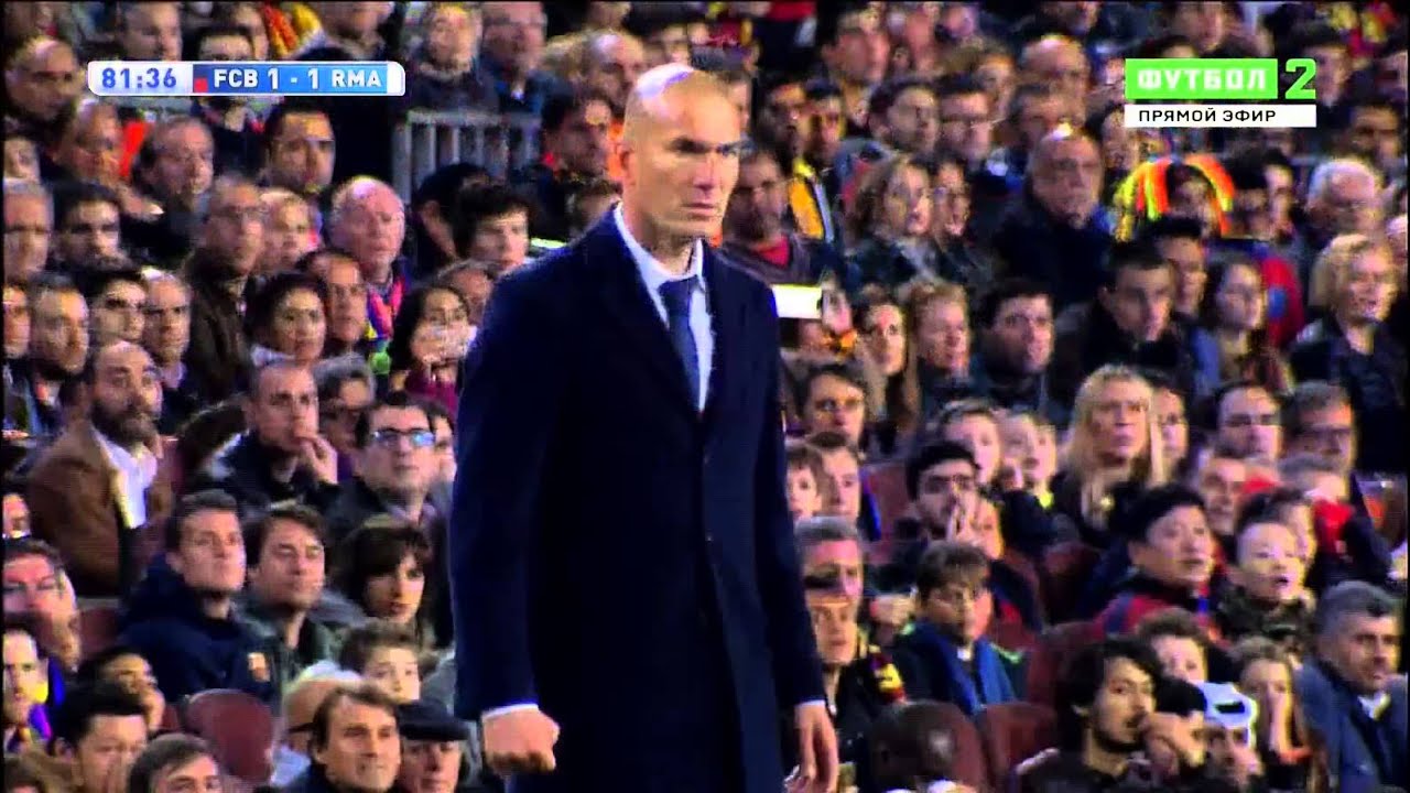 Zinédine Zidane reaction after Ronaldo miss YouTube