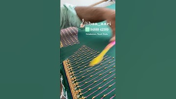 customize designer blouse | bridal aari work design | simple aari work blouse design. #fyp #viral