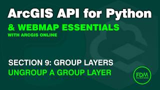 Ungroup a Group Layer in an ArcGIS Online WebMap using the ArcGIS API for Python