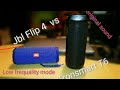 Jbl flip 4 vs Tronsmart T6   low frequancy mode vs oryginal sound  Bass Test