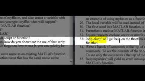 B4611 - MATLAB Questions and Answers