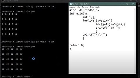 Como programar no bloco de notas em C - VIDEO - 01