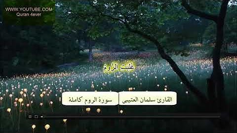 القارء سلمان العتيبي سورة الروم