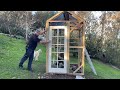 Greenhouse Build - Install the Front Door and some more of the walls