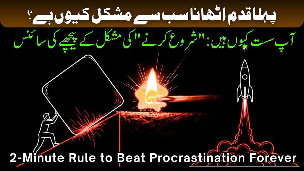 Aap Sust Kyun Hain? || 2 Minute Rule to Beat Procrastination Forever 