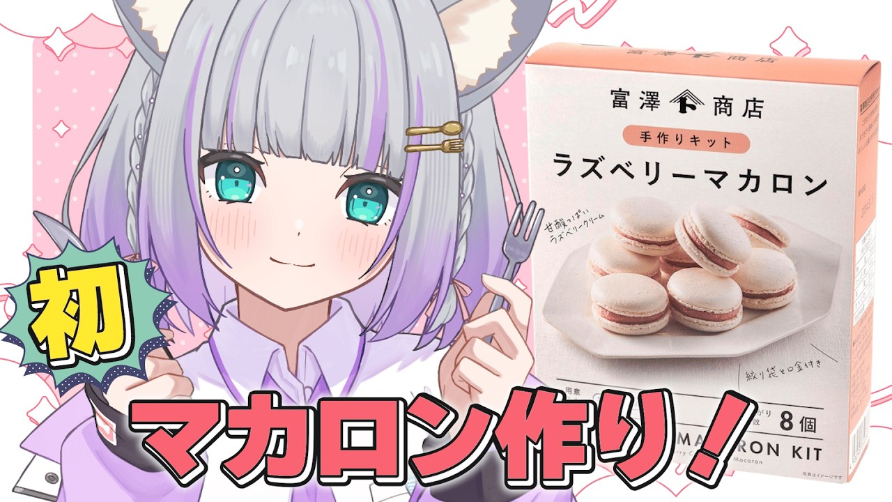 【料理/Cooking】初めてのマカロン作り💓【#加猫観測】