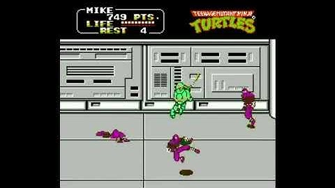 Teenage Mutant Ninja Turtles II - The Arcade Game (NES) Scene 7 Walkthrough