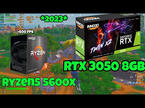 Fortnite RTX 3050 8GB + R5 5600X Competitive Benchmark Performance Mode All Low *2023*