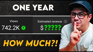 How Much YouTube Paid Me for 740,000 Views - First Year As A YouTuber!