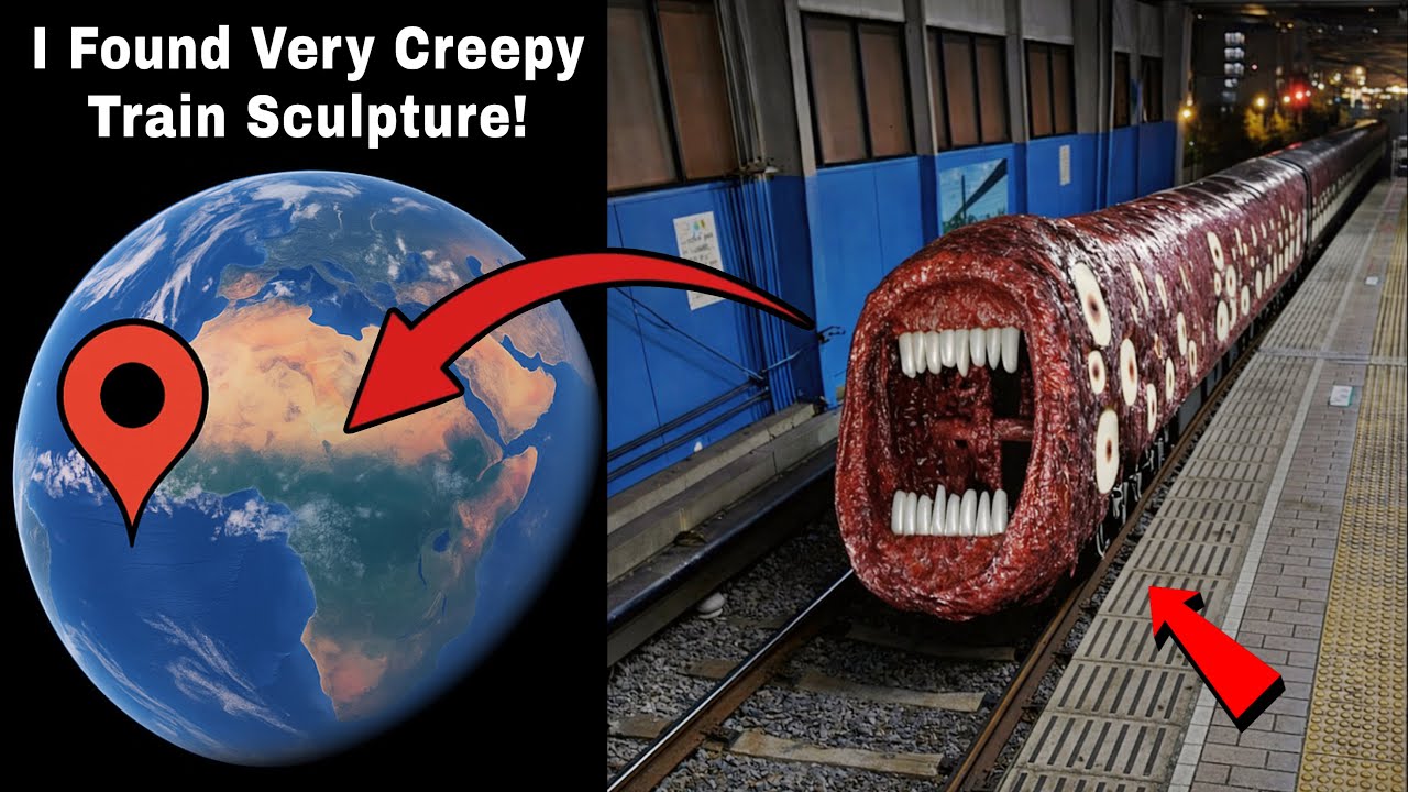 🔥I Found Very Horror Train 🚂 Sculpture On Google Earth & Google Maps 🌎!