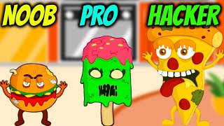 Zombie Food - NOOB vs PRO vs HACKER screenshot 4
