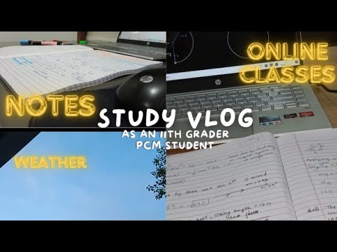 A Random Study Vlog as an 11th Grader PCM Student| JEE Aspirant📚💗| Notes Completion 😭