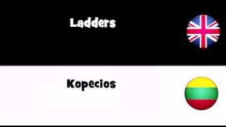 SAY IT IN 20 LANGUAGES = Ladders