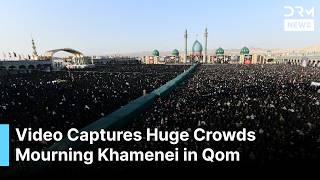 Footage Shows Massive Crowds at Khamenei's Funeral Procession in Iran's Holy City of Qom | AQ1G