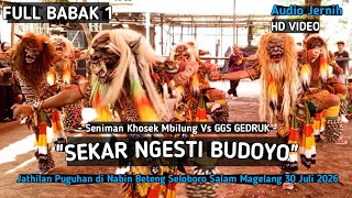 Sekar Ngesti Budoyo FULL Babak 1 Ggs gedruk Vs Khosek Mbilung Jathilan Puguhan di Nabin Beteng Slm