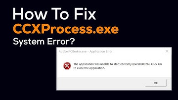 How to Fix CCXProcess.exe System Error Windows 7-10 and 11 Bangla Tutorial