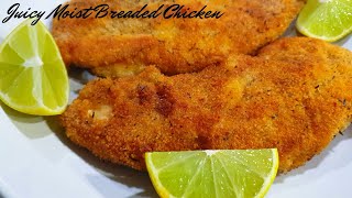 How To Make Delicious Crispy Breaded Chicken || Breaded Chicken Recipe.