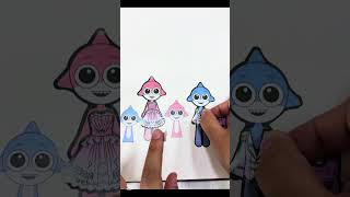 Assembling a Whole Family! 👨‍👩‍👧‍👦🤩#PaperDoll #PaperCraft #PaperFamily #DIY #Craft