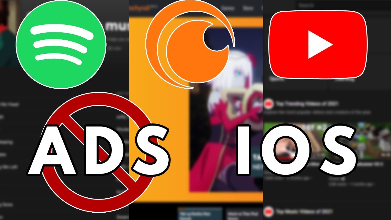 HOW TO GET RID OF ADS ON SPOTIFY, TIK TOK, CRUNCHYROLL, YOUTUBE, etc