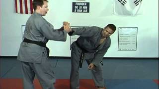 Hapkido Rear Under Arm Bear Hug Techniques 1 thru 5, Ji Han Jae