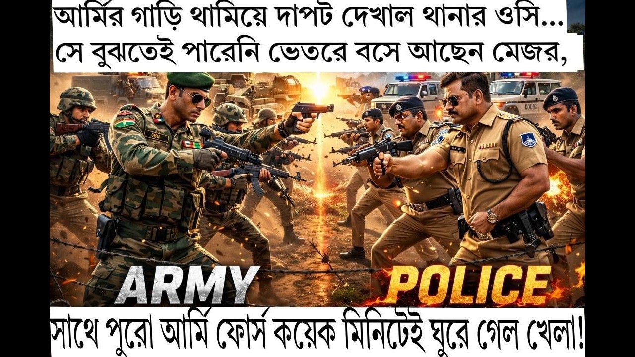 লিশ VS সেনাবাহিনী সংঘর্ষ  সেনাবাহিনীর সামনে দাপট দেখিয়ে শেষ পর্যন্ত ধরা!