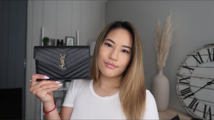 Ysl saint laurent MONOGRAM ENVELOPE CHAIN wallet on chain WOC small review  & first impression & WIMB 