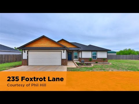 235 Foxtrot Lane, Abilene, TX home video tour