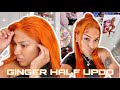 HOW TO: GINGER HALF UPDO ft ossilee hair